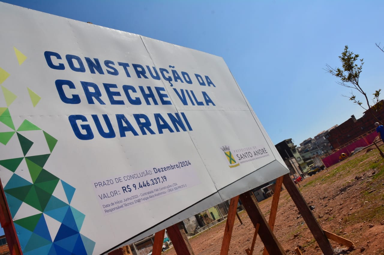 Santo André assina ordem de serviço para construção da creche Vila Guarani
