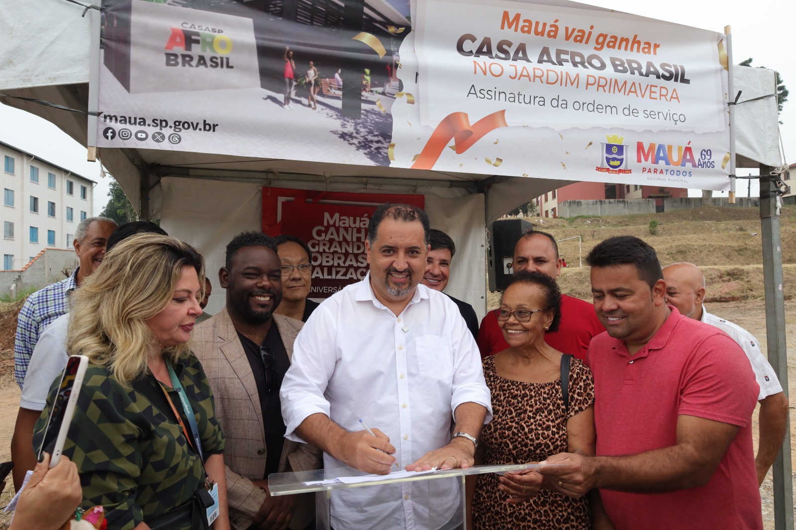 ASSINADA A OS PARA CONSTRUÇÃO DA CASA AFRO BRASIL DE MAUÁ