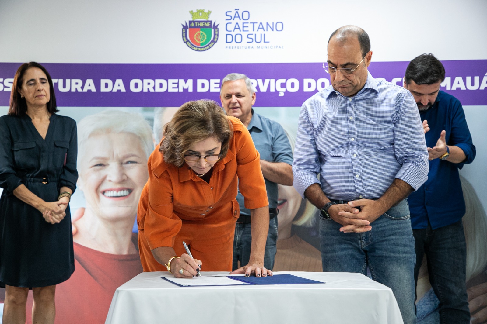 AURICCHIO ASSINA ORDEM DE SERVIÇO PARA O INICÍO DAS OBRAS DO CISE MAUÁ, O SÉTIMO DA CIDADE