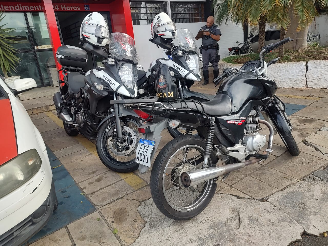 MOTOCICLETA FURTADA É RECUPERADA PELA ROCAM NA ZONA SUL DE SÃO PAULO