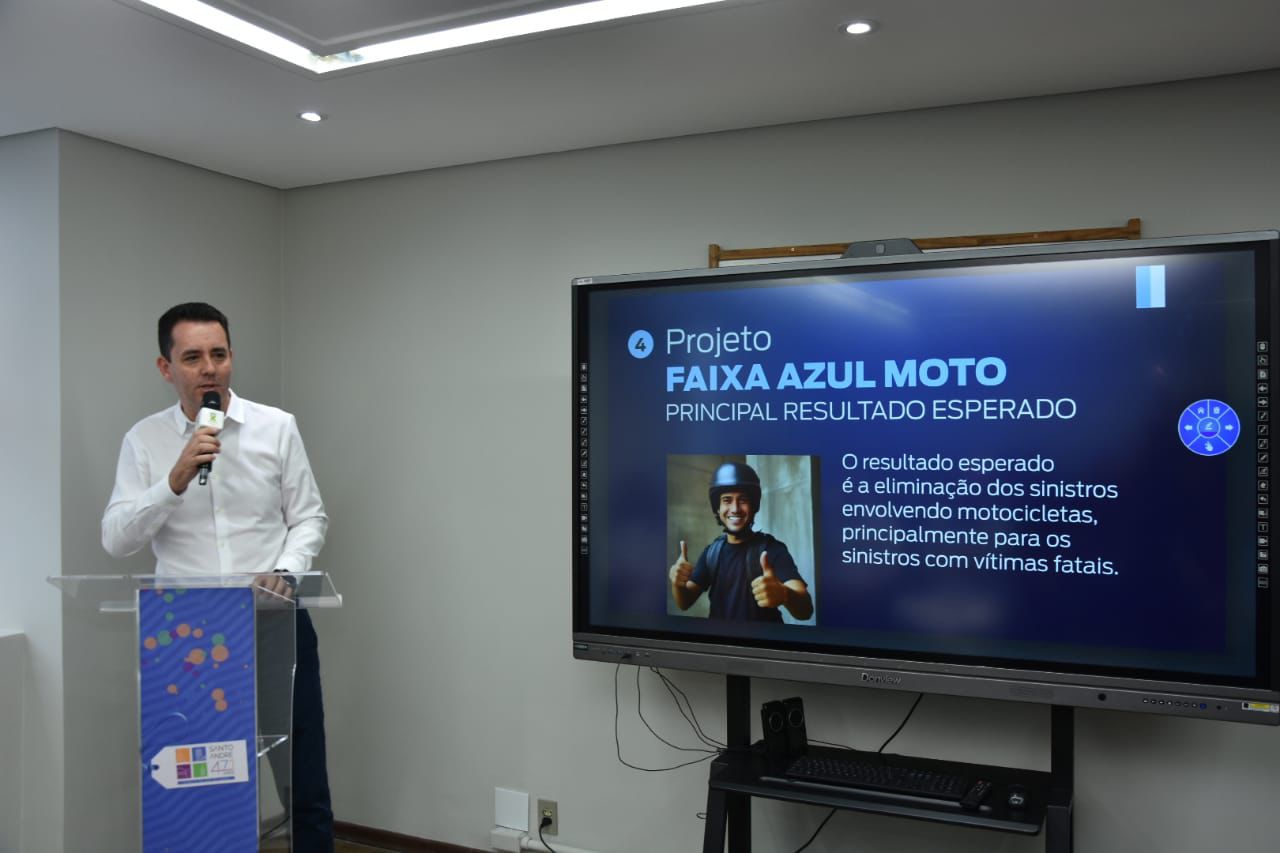 SANTO ANDRÉ TERÁ FAIXA AZUL PARA MOTOS NA AVENIDA PRESTES MAIA 
