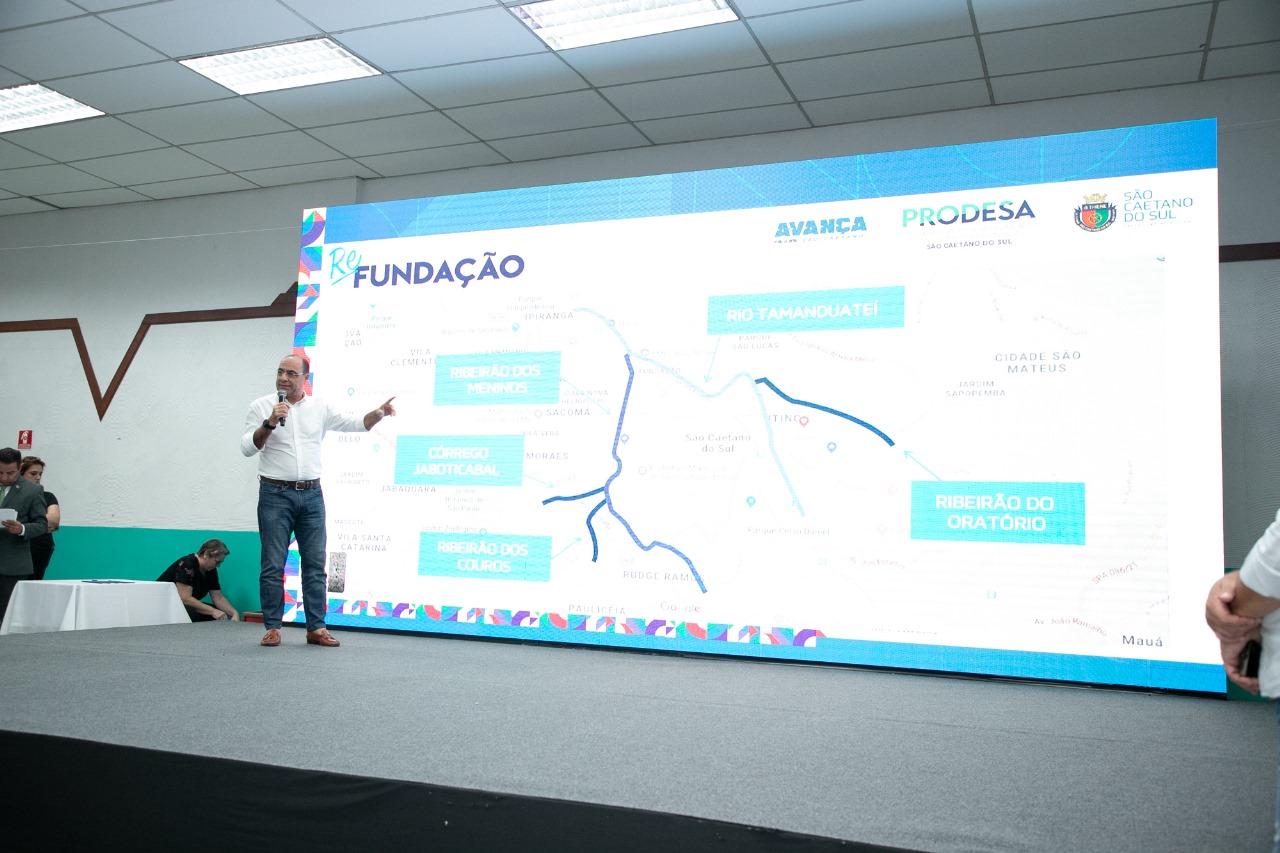 PREFEITURA INICIA OBRAS DO ReFUNDAÇÃO, MAIOR PROGRAMA DE COMBATE ÀS ENCHENTES DA HISTÓRIA DE SÃO CAETANO 