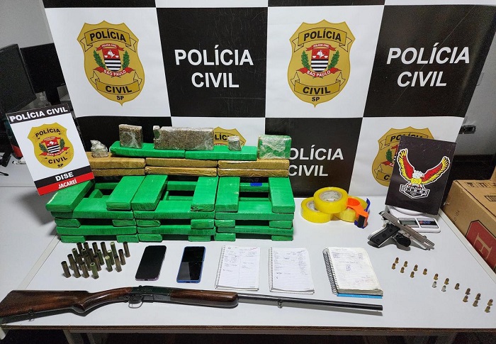 Dise prende homem com drogas, armas e cigarros contrabandeados no Vale do Paraíba
