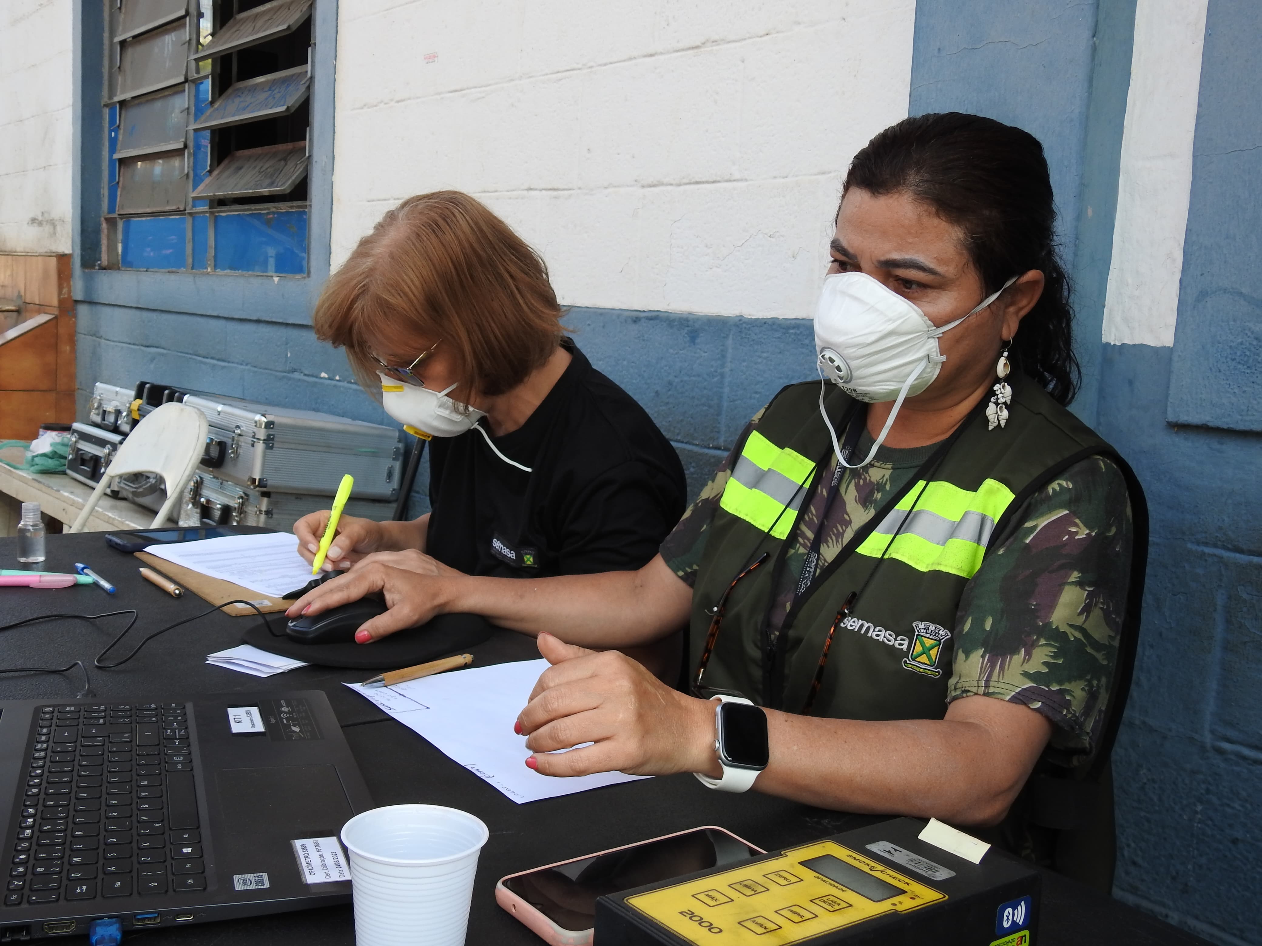 Semasa inicia fiscalização anual de fumaça preta na frota pública municipal