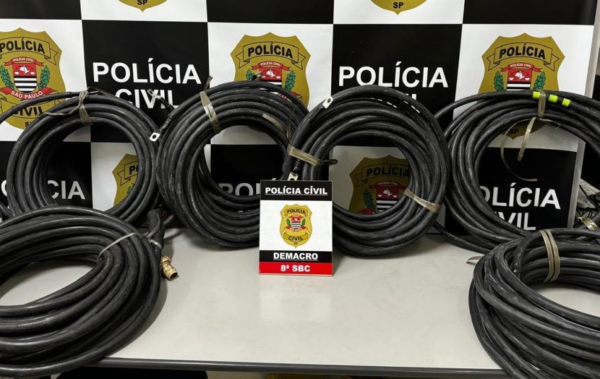 Polícia Civil recupera 180 kg de fios de cobre furtados de autódromo na zona sul