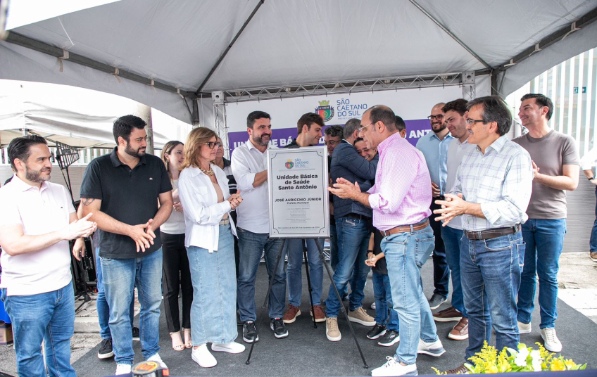 Auricchio entrega a UBS Santo Antônio, a 14ª Unidade Básica de Saúde do município