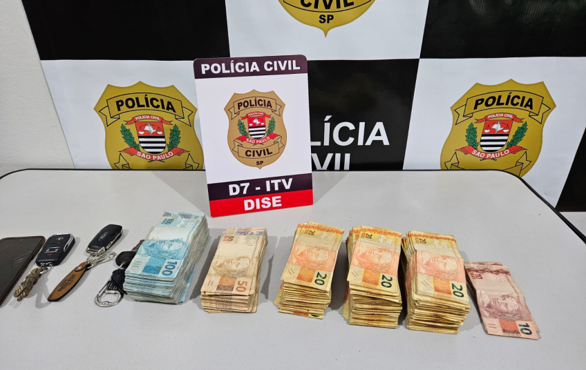 Operação contra tráfico de drogas tem apreensão de jetski e mais de R$ 63 mil no interior de SP