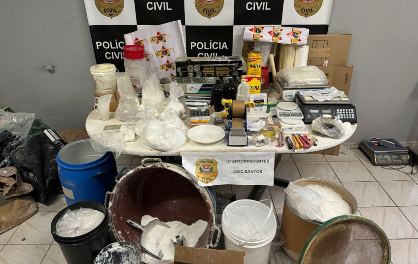 'Gerente' do tráfico é preso após polícia encontrar 'laboratório' de drogas na Baixada Santista