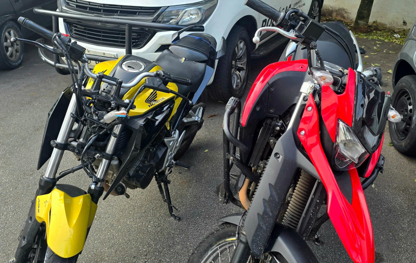 MOTOCICLETAS PRODUTO DE ROUBO E FURTO SÃO RECUPERADAS PELA PM