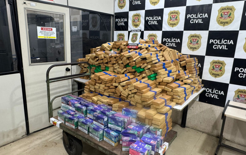 Denarc apreende quase 1 tonelada de maconha no interior de SP