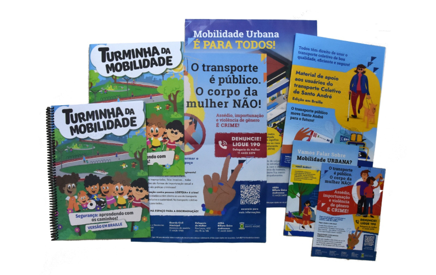 Santo André distribui materiais educativos de mobilidade com foco na preservação da vida