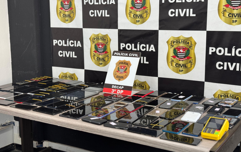 Operação desmantela rede criminosa e recupera celulares roubados e furtados em São Paulo