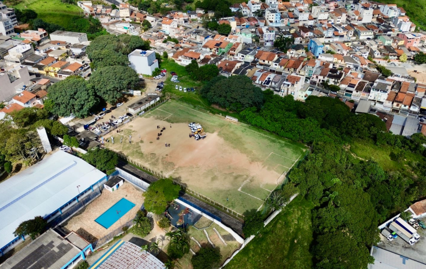 Santo André dá início às obras de modernização do Campo do Humaitá e anuncia Parque Escola Cláudio Petrin