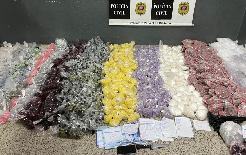 'Casa bomba’ em Santo André: polícia prende homem com 50 mil porções de drogas em apartamento