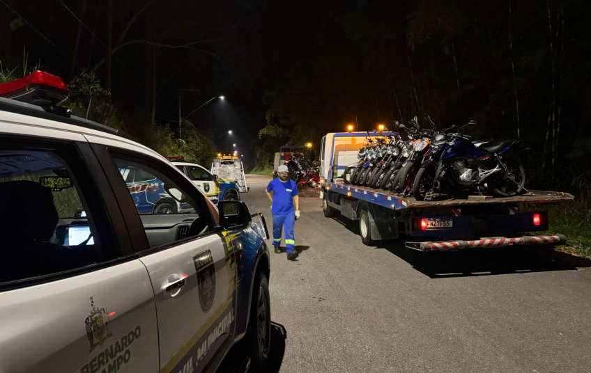 Ação da GCM apreende 26 motos e encerra manobras irregulares no Batistini