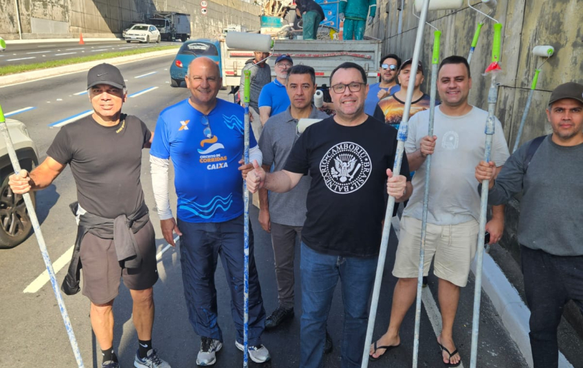 Servidores e secretários municipais realizam força-tarefa voluntária para revitalizar espaços públicos em São Bernardo