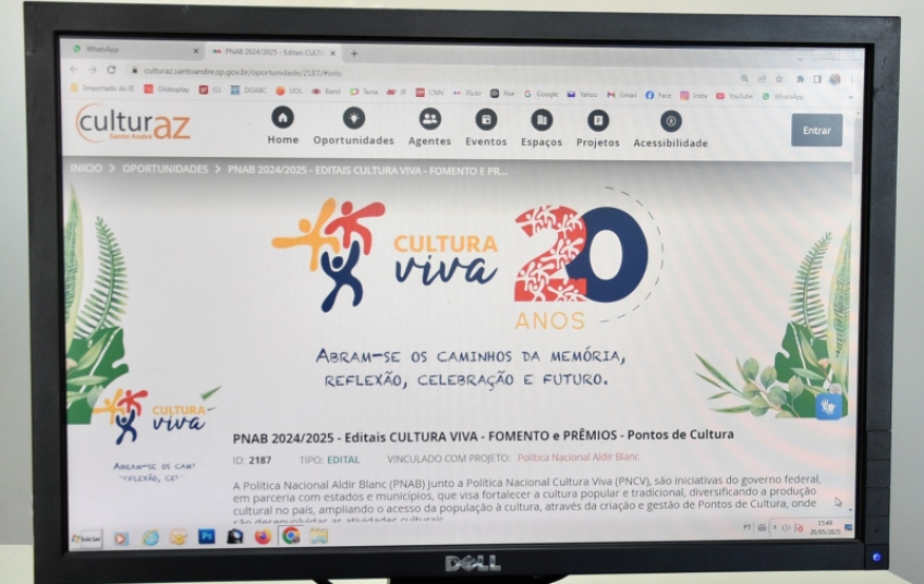 Santo André realiza encontros virtuais sobre inscrições para Pontos de Cultura