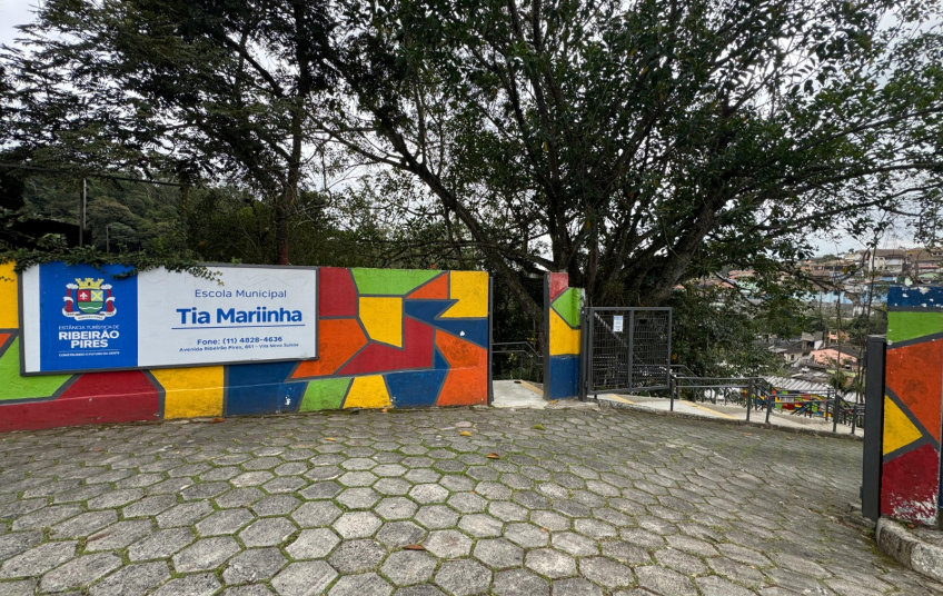 Prefeitura de Ribeirão Pires dá continuidade às obras da escola municipal Tia Mariinha