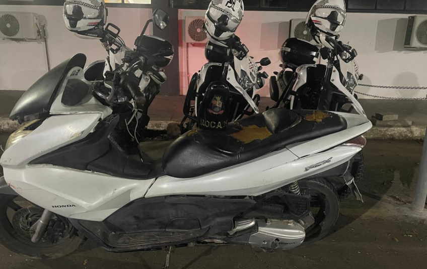 MOTOCICLETA ADULTERADA E CONDUTOR COM TORNOZELEIRA ELETRÔNICA SÃO DETIDOS NA ZONA SUL