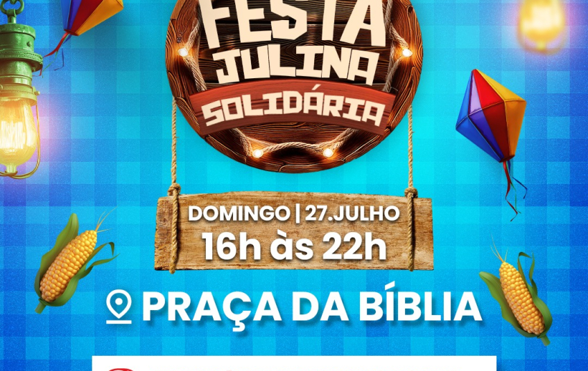 Prefeitura de Rio Grande da Serra em parceria com a Comunidade Católica promove Festa Julina Solidária neste domingo na Praça da Bíblia