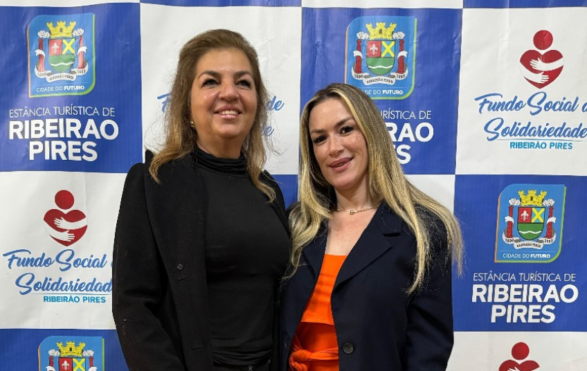Fundo Social de Ribeirão Pires apresenta projetos sociais à primeira-dama de Rio Grande da Serra