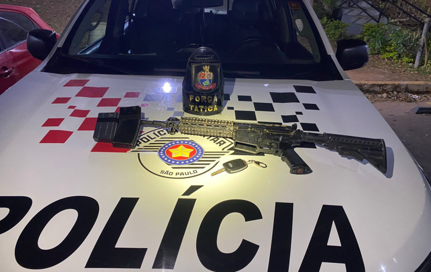 Força Tática captura procurado por tráfico de drogas com simulacro de fuzil na zona sul de São Paulo
