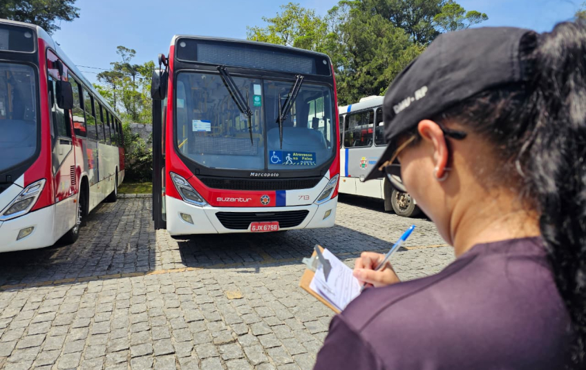 Prefeitura de Ribeirão Pires inicia fiscalização da frota de ônibus da Suzantur