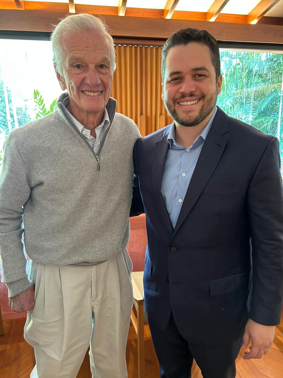 Prefeito Gilvan Ferreira discute futuro da educação no Brasil com Jorge Paulo Lemann