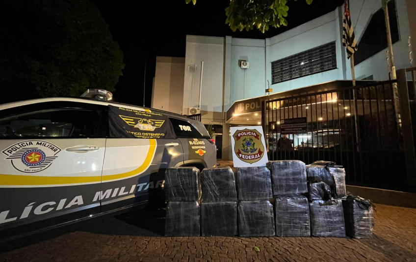 Casal é preso com quase 350 kg de cocaína em rodovia do interior de SP